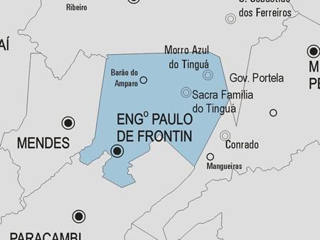 Mapa Engenheiro Paulo di Фронтин gmina