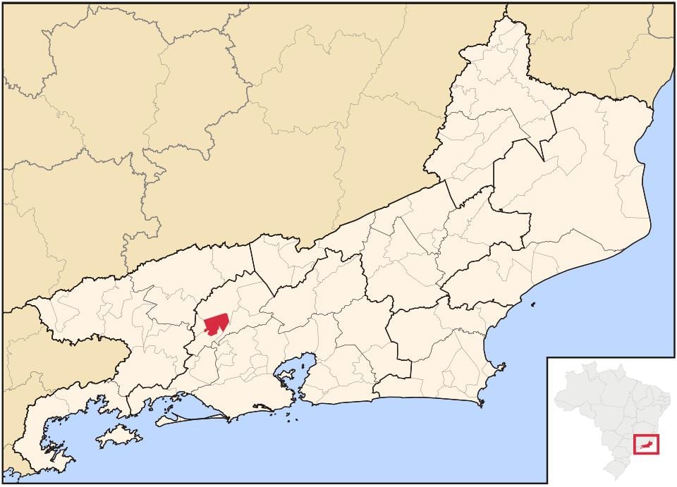 Mapa Engenheiro Paulo di Фронтин