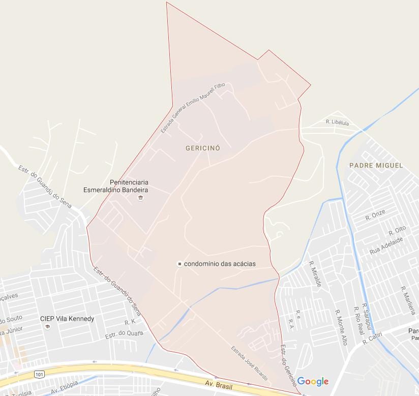 Mapa Gericinó
