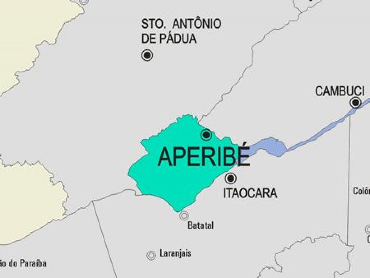 Mapa gminy Aperibé