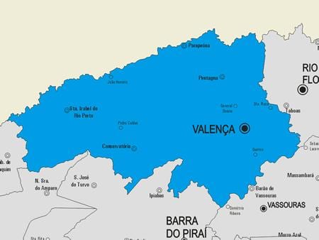 Mapa gminy Wałęsa