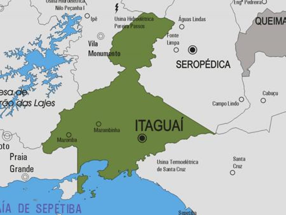 Mapa gminy Итагуаи