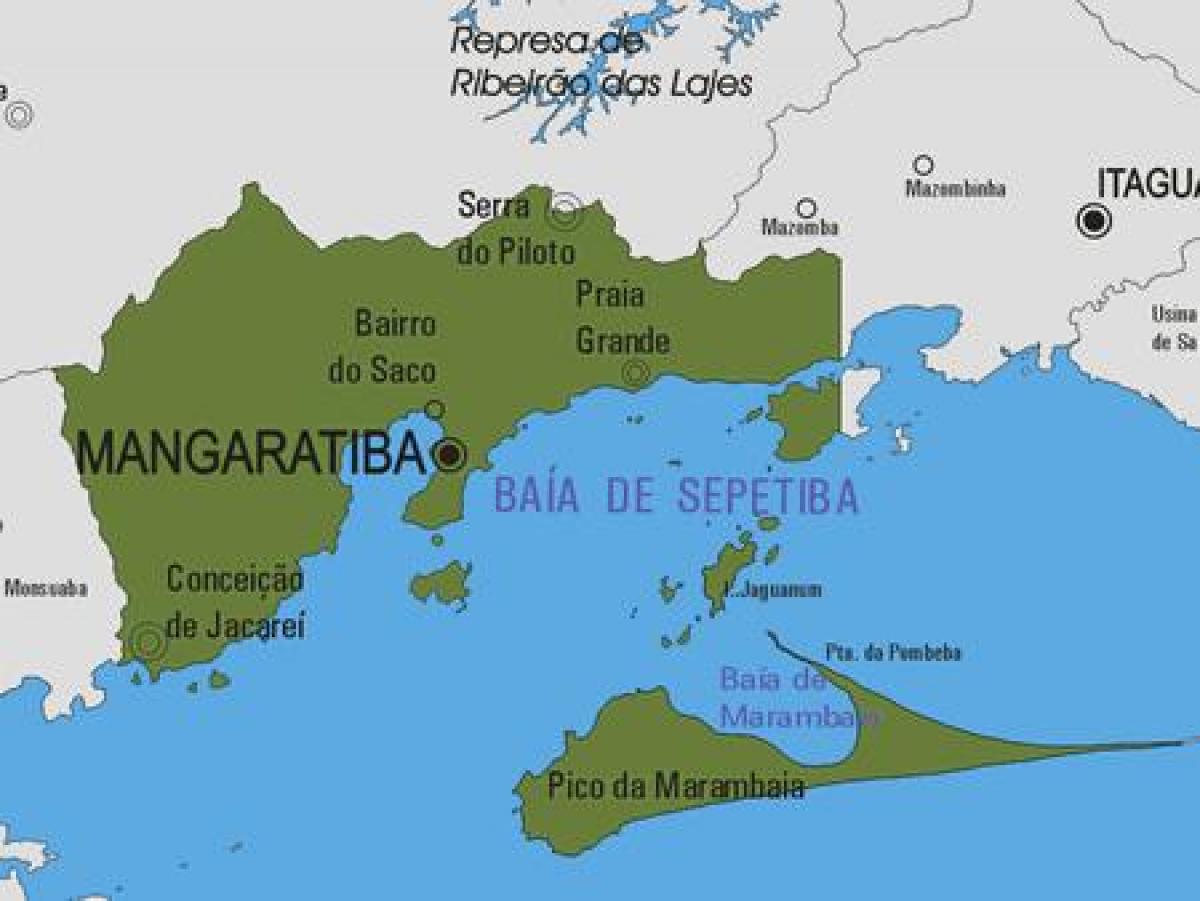 Mapa gminy Мангаратиба