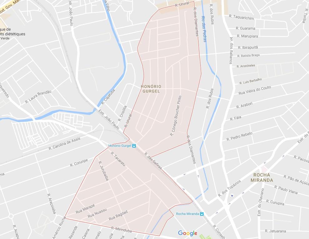 Mapa Honório Гурдель