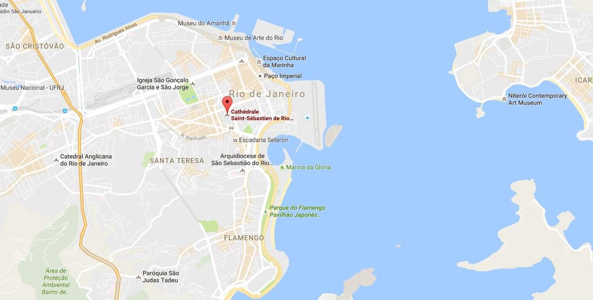 Mapa katedra Świętego Sebastiana