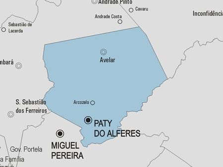 Mapa pati robić gmina alferes z