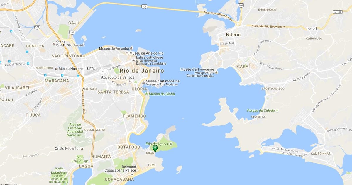Mapa plaży Вермелья