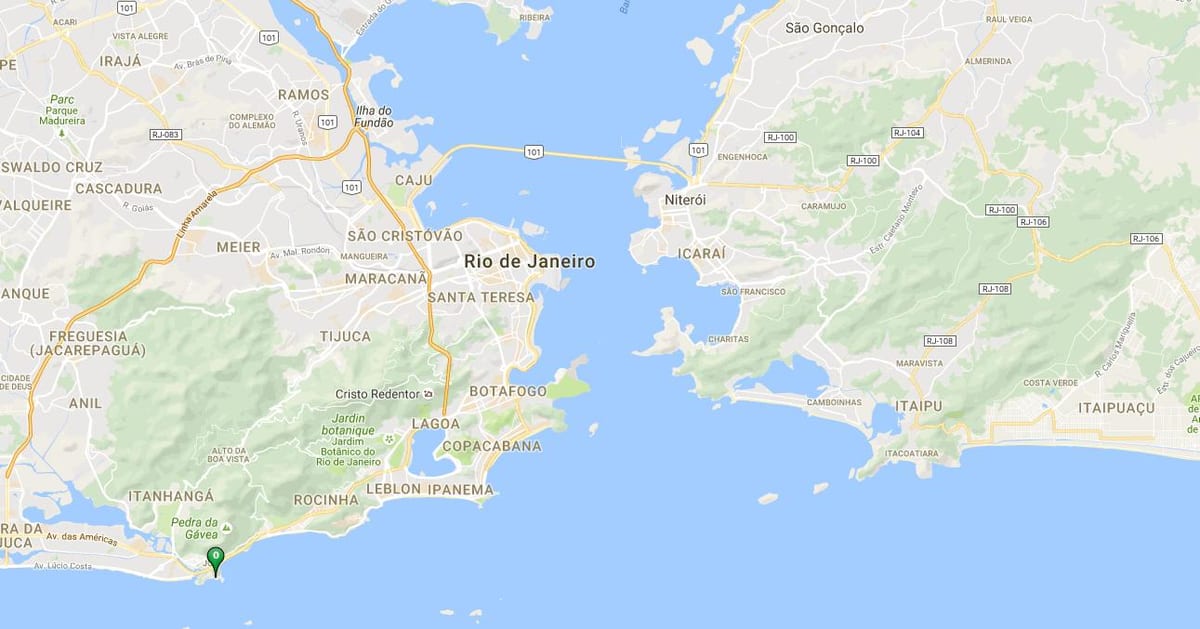 Mapa plaży Жоатинга