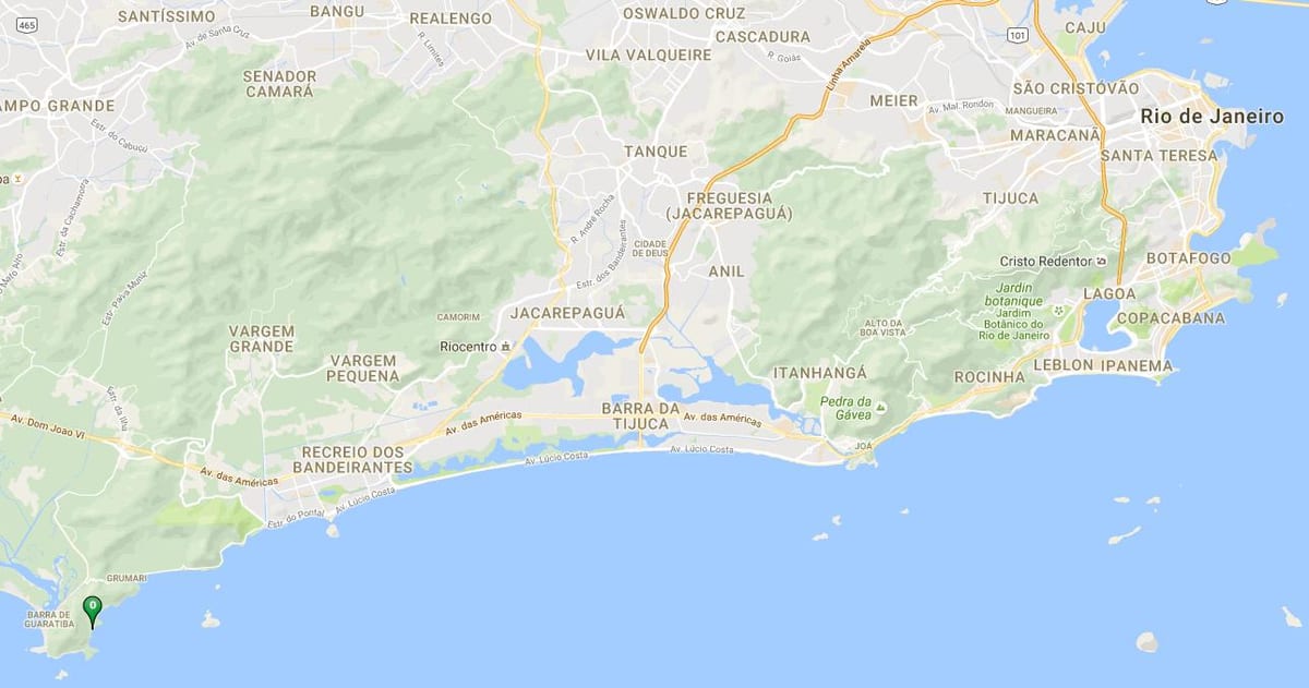 Mapa plaża Meio