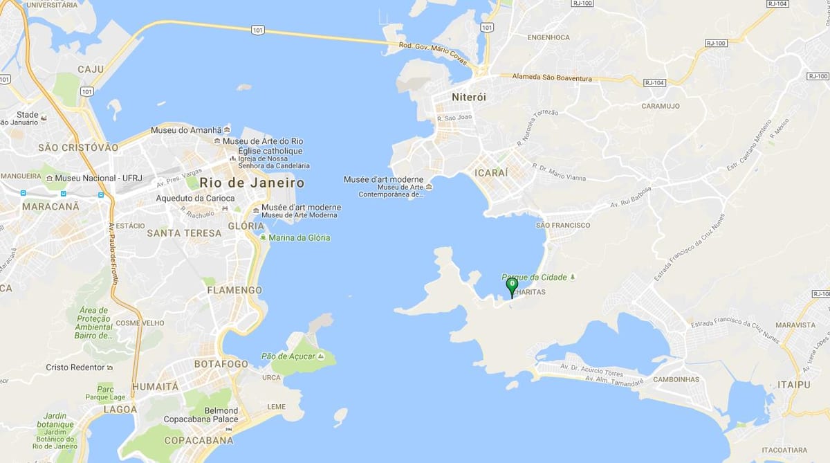 Mapa plaży Samanguaia