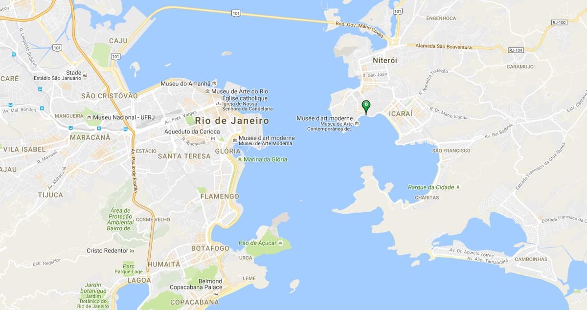 Mapa plaży terminalu autobusowego