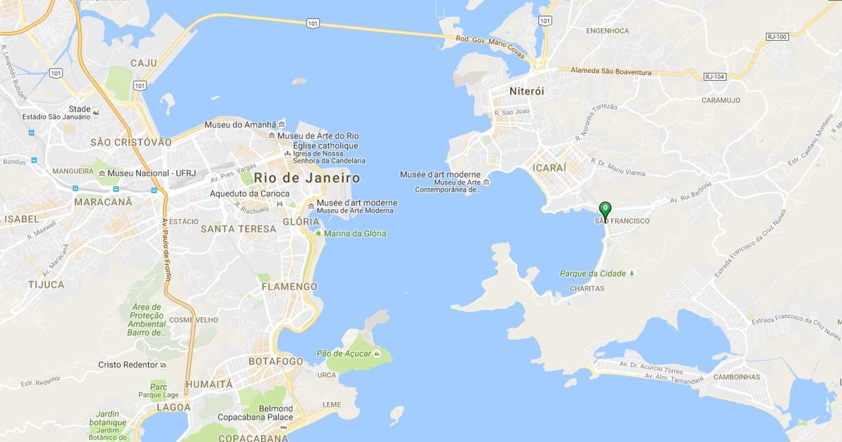Mapa plaży San Francisco