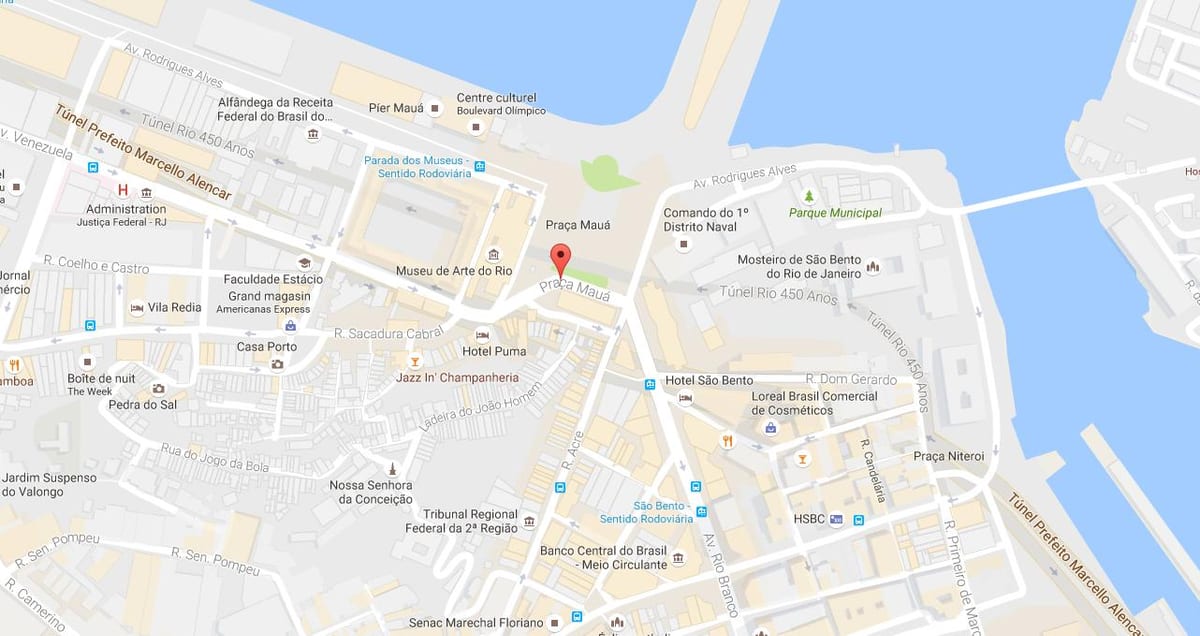 Mapa Práça Мауа