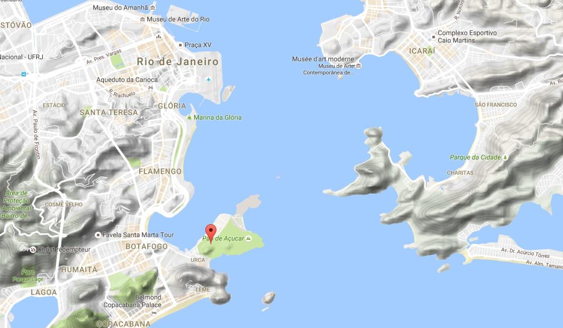 Mapa góra Urka