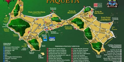 Mapa Île-de-Paquetá
