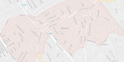 Mapa Аншиете