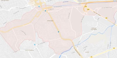 Mapa Павуне