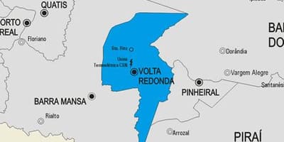 Mapa gminy Васорас
