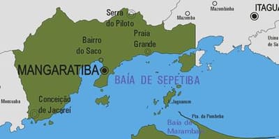 Mapa gminy Мангаратиба