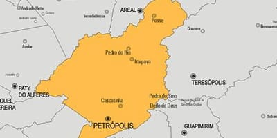 Mapa gminy Петрополисе
