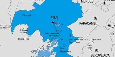 Mapa gminy Пираи