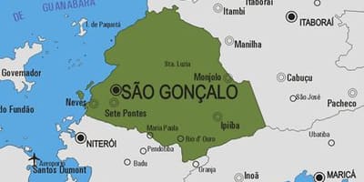 Mapa gminy San Гонсалу
