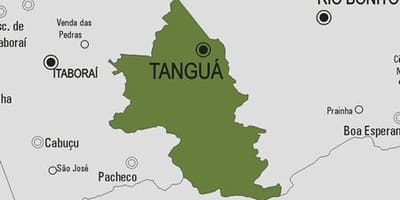 Mapa gminy Tanguá