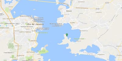 Mapa plaży Jurujuba