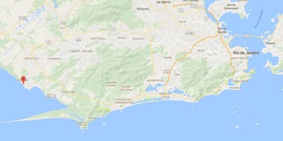 Mapa plaży Sepetiba