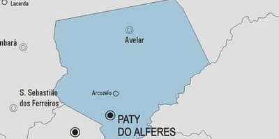 Mapa pati robić gmina alferes z