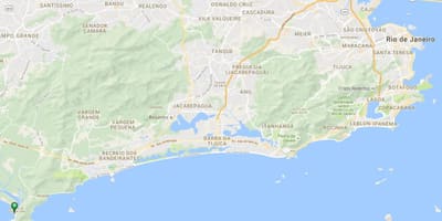 Mapa plaży Barra de Гуаратиба