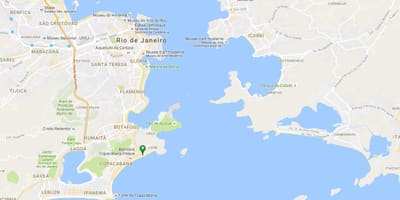Mapa plaży Copacabana