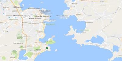 Mapa plaży Copacabana