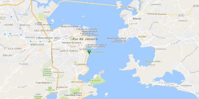 Mapa plaży Flamengo