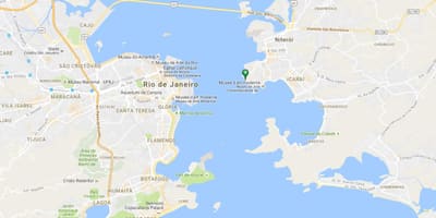 Mapa plaży Gragoatá