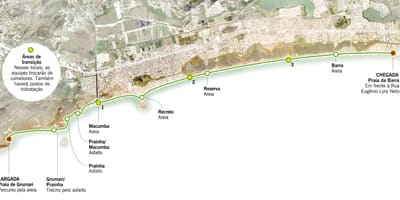 Mapa plaży Grumari
