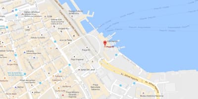 Mapa Прача канс-sól