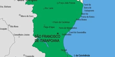 Mapa gminy São Fidélis
