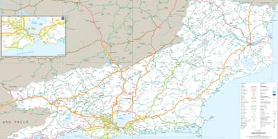 Mapa dróg stanu Rio de Janeiro